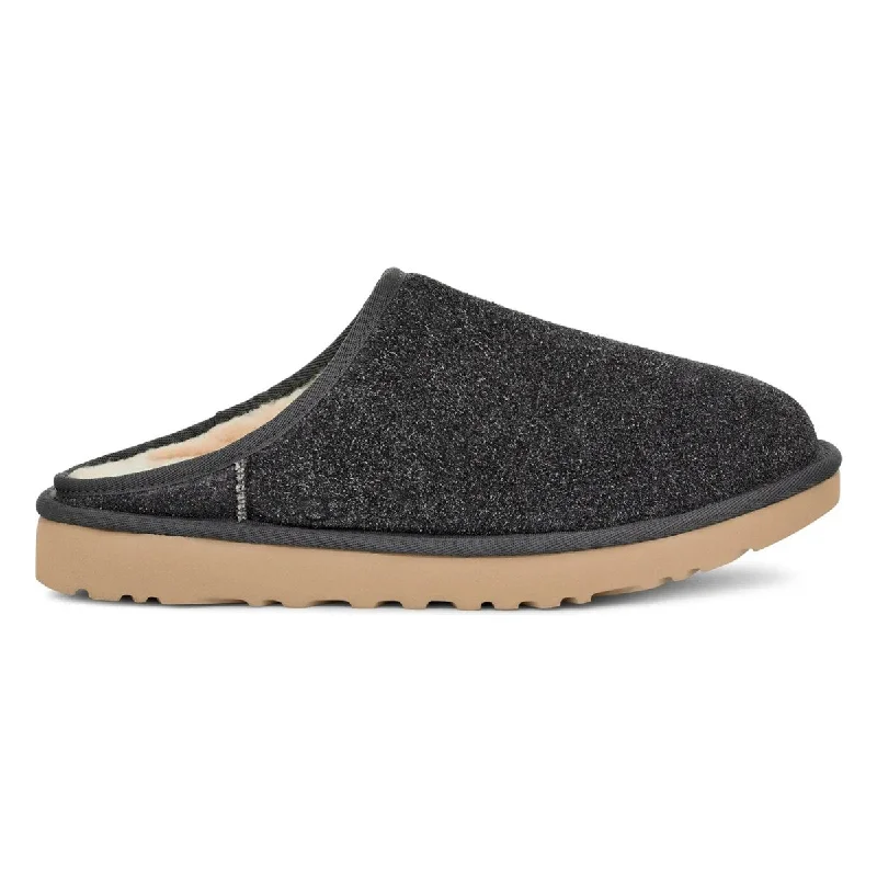 Slipper - boot style men's slippers for cold feetUGG Men's Classic Slip-On Shaggy Dark Gray Suede
