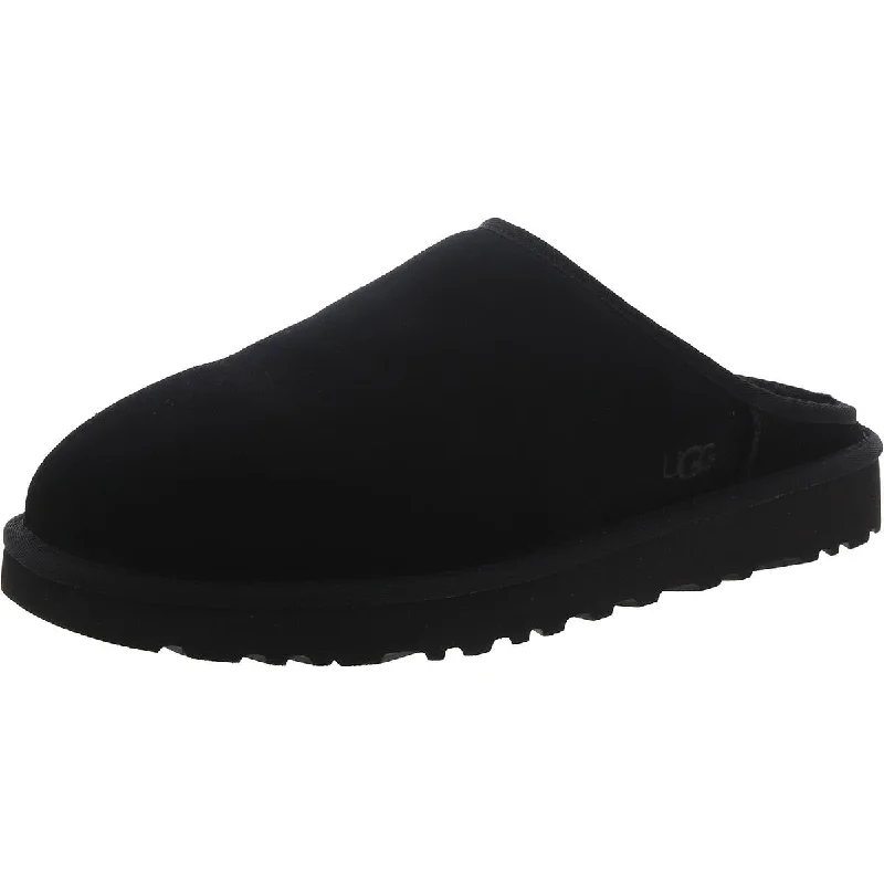 Men's slippers with a pointed toe for a stylish appearanceUgg Mens Classic Slip-On Suede Shearling Scuff Slippers