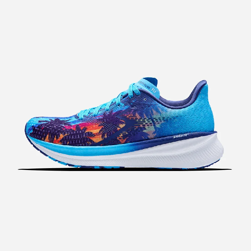 Men's running shoes with a speed - lacing system361-CENTAURI: Aqua/Twilight Blue