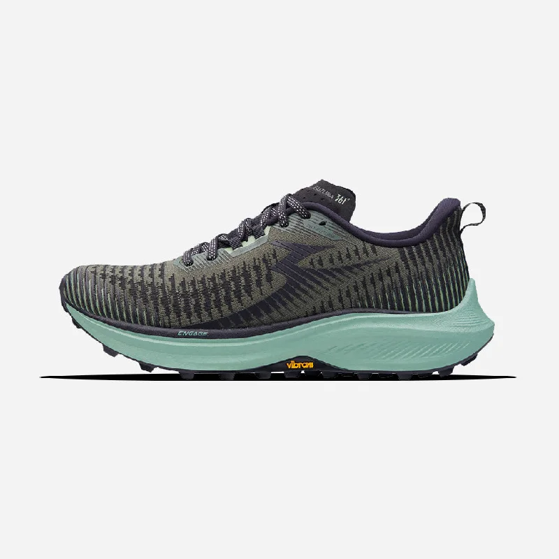 Men's running shoes with a traction - optimized outsole361-FUTURA: Army/Black