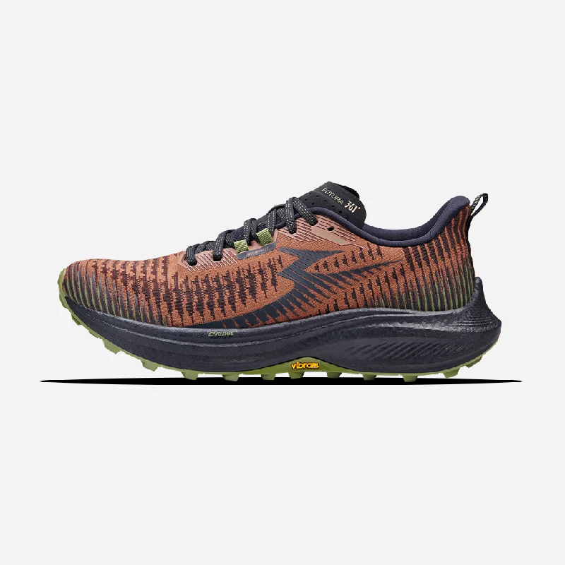 Men's running shoes with a stability control system361-FUTURA: Black/Walnut