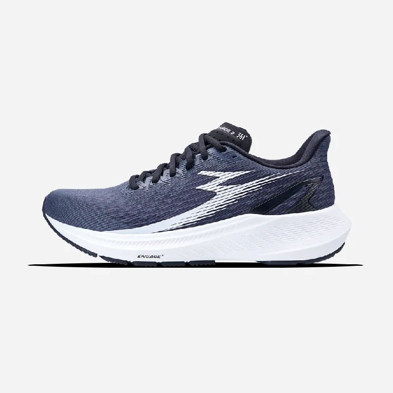 Men's running shoes with a high - energy return midsole361-KAIROS 2: Black/White (Wide 2E) Men's running shoes with a high - energy return midsole361-KAIROS 2: Black/White (Wide 2E)