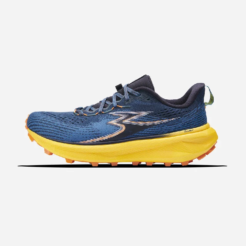 Men's running shoes with a brightly colored design361-LYNX: Magma Orange/Deep Ocean