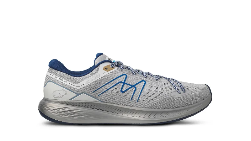 Men's running shoes with a brightly colored designMEN'S SYNCHRON 2.0 - GLACIER GREY / SKY DIVER