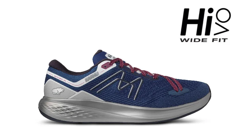 Men's running shoes with a flexible sole for easy movementMEN'S SYNCHRON 2.0 HIVO - ENSIGN BLUE / RIO RED