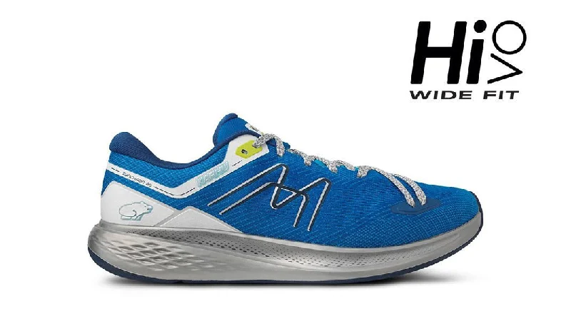 Men's running shoes with a speed - lacing systemMEN'S SYNCHRON 2.0 HIVO 'BALTIC SEA' - IBIZA BLUE / IMPERIAL BLUE