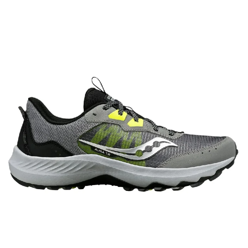 Men's running shoes with a speed - lacing systemsaucony Aura TR Men's Trail Running Shoes