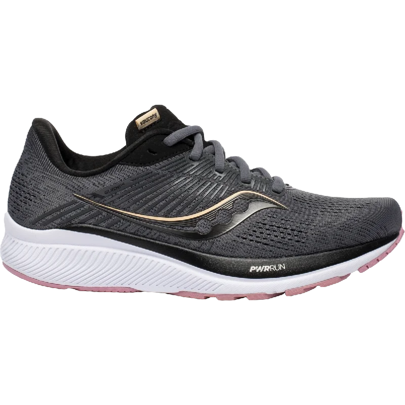 Men's running shoes with a carbon fiber plate for added propulsionWomen's Guide 14