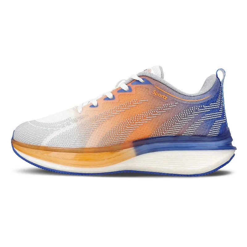 Men's walking shoes with a flexible sole for easy movementHYFLEX Men's Lace-up Sports Shoe - WS9150 Blue Orange