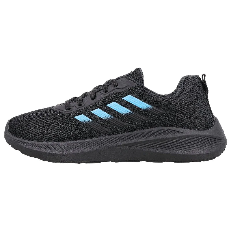 Men's walking shoes with a supportive midfoot strapMen's Lace-up Casual Shoes - WY3348 Black