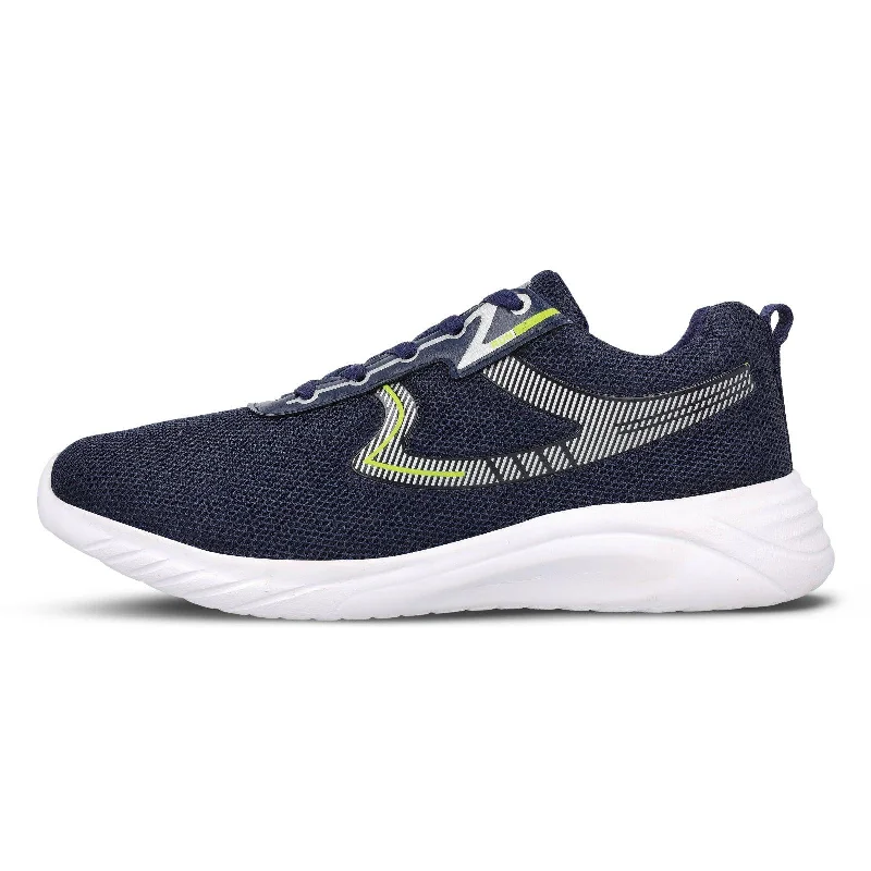 Men's walking shoes with a wide toe box for comfortMen's Lace-up Walking Shoes - WS3064 Navy Blue
