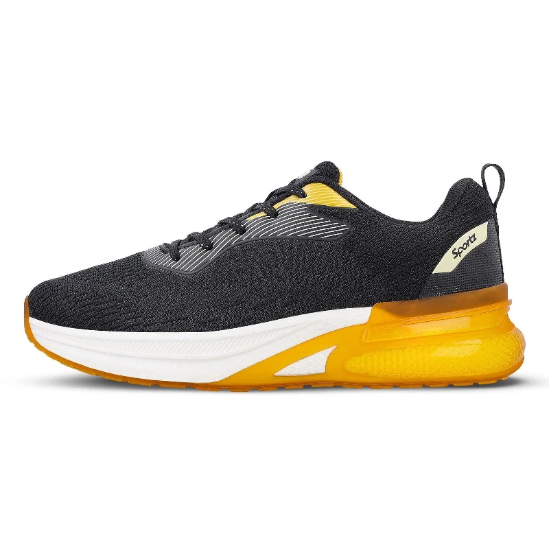 Men's walking shoes with a wide toe box for comfortVORTIZ Men's Lace-up Walking Shoes - WS9140  Black