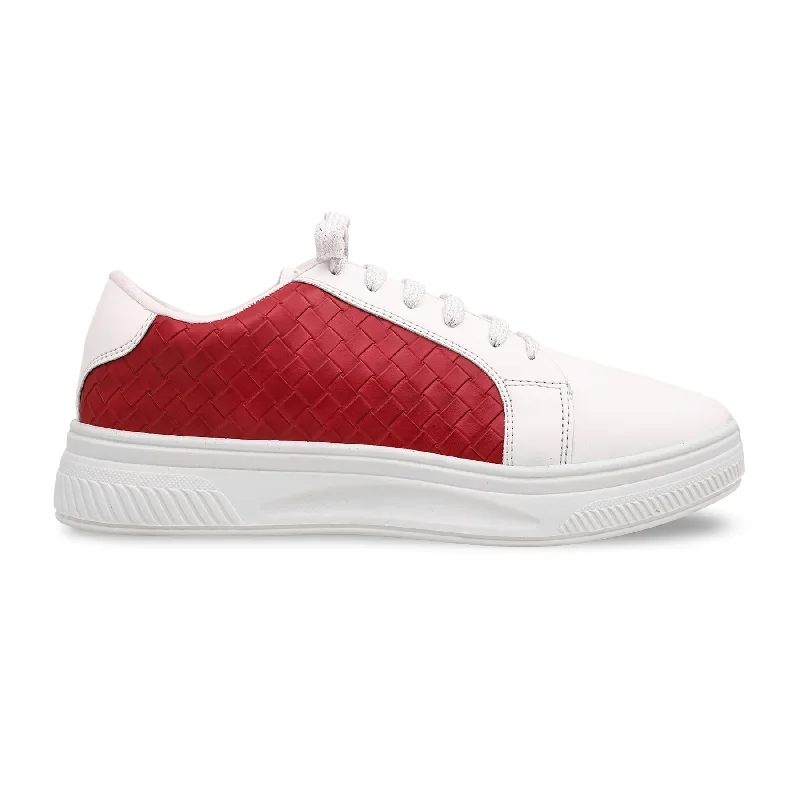 Men's sneakers with a contrast color soleRed Casual Sneaker AT7309