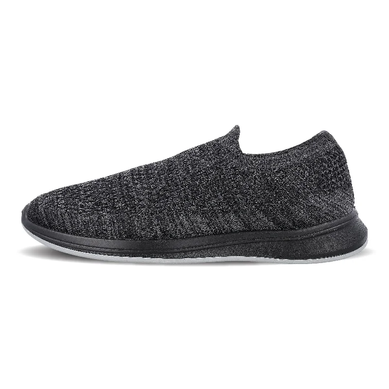 Men's walking shoes with a supportive midfoot strapMen's Daily Wear - Walking Shoes - WS6094 Black