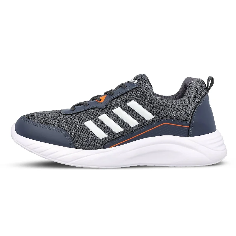 Men's walking shoes with a brightly colored designWalkaroo Men Shoe - WS3070 Grey