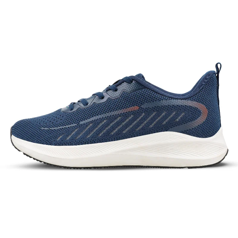 Men's walking shoes with a lace - up closure for a secure fitWalkaroo Running Shoes for Men - WS9077 Blue Green
