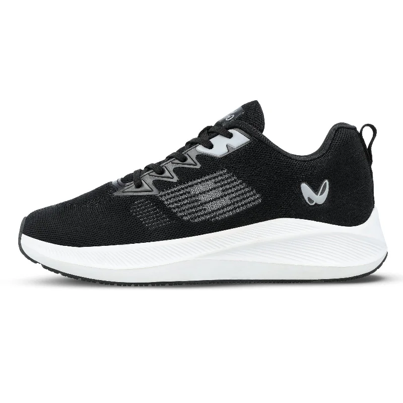 Men's lightweight walking shoes with a breathable mesh upperWalkaroo Men Sports Shoe - WS9121 Black Men's lightweight walking shoes with a breathable mesh upperWalkaroo Men Sports Shoe - WS9121 Black