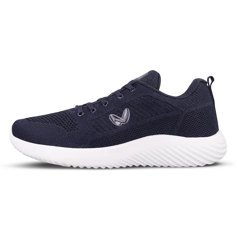 Men's walking shoes with a stretchy side panel for flexibilityWalkaroo Men walking Shoes - WS9546 Navy Blue Men's walking shoes with a stretchy side panel for flexibilityWalkaroo Men walking Shoes - WS9546 Navy Blue