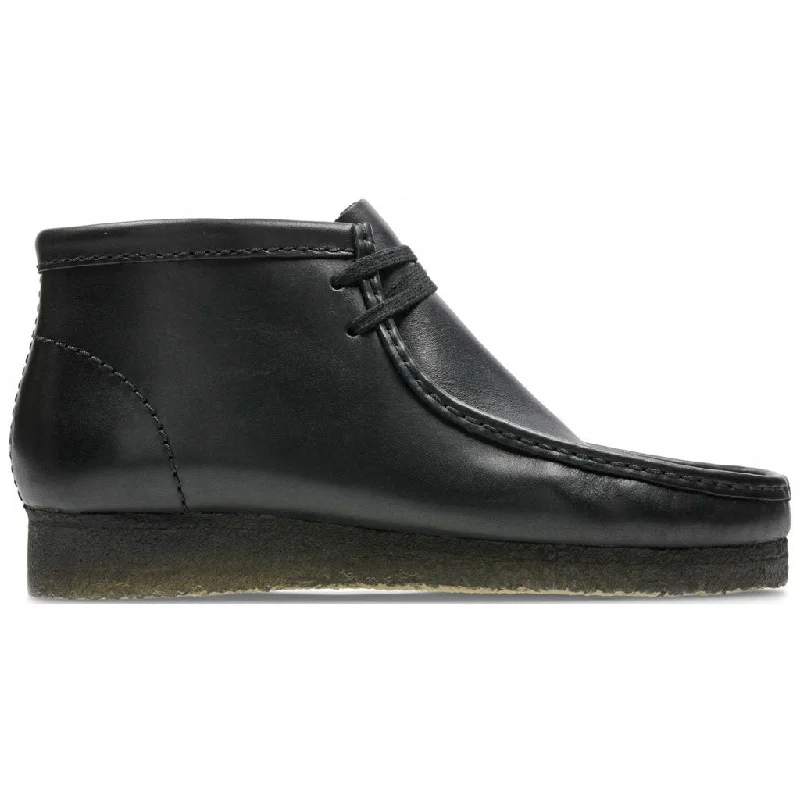Men's ankle boots in a trendy burgundy colorWallabee Leather Men's Boots