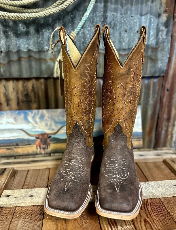 Men's cowboy boots with a high - heeled designAnderson Bean Dirty Blonde Bombshell Boar Western Boot