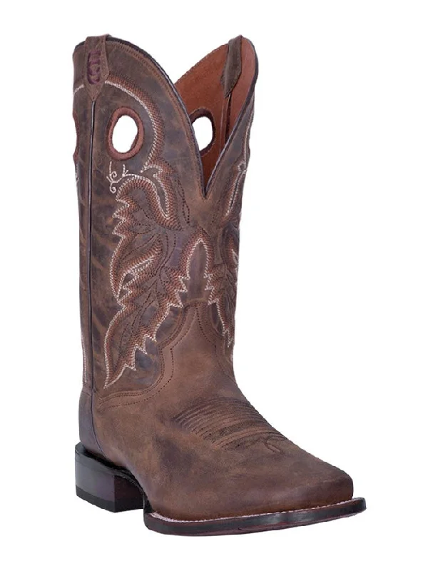 Alligator - print men's cowboy boots for a bold lookDan Post DP4562 Mens Abram Square Toe Western Boots Tan
