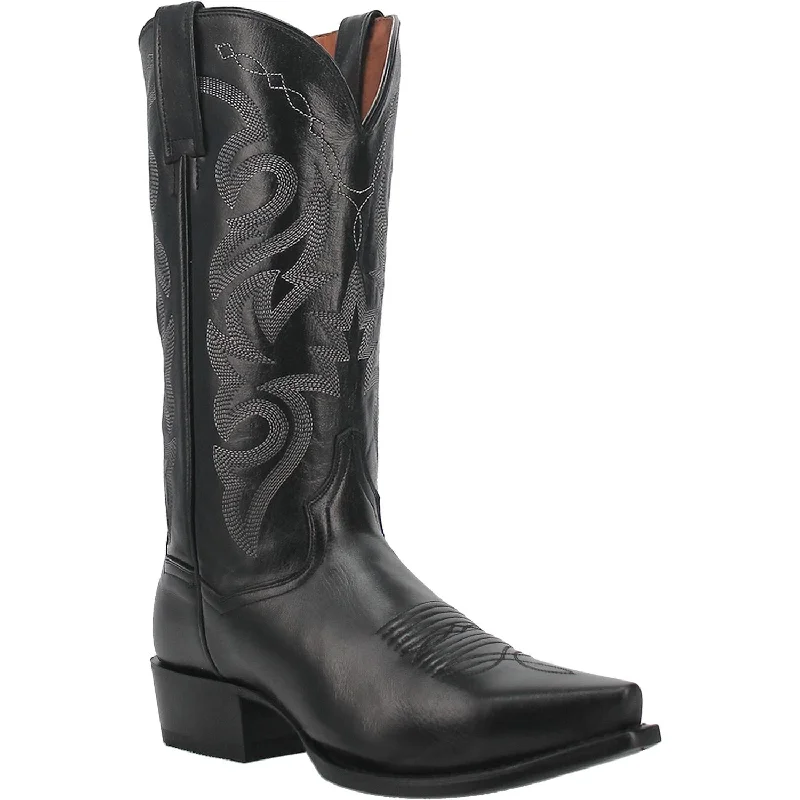 Western - style men's cowboy boots with intricate stitchingDP2140 Milwaukee Black