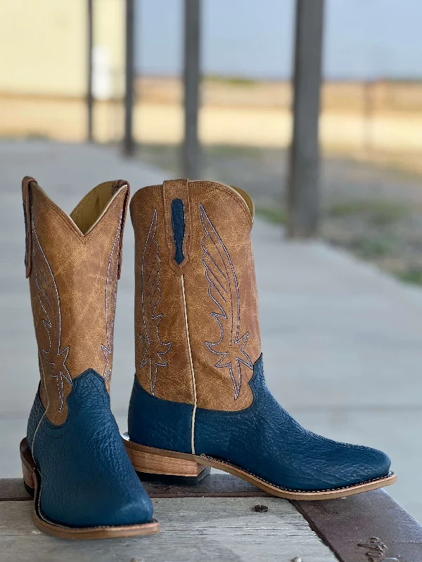 Men's cowboy boots with a spur ledgeFenoglio Boot Co. | Blue Shark Boot