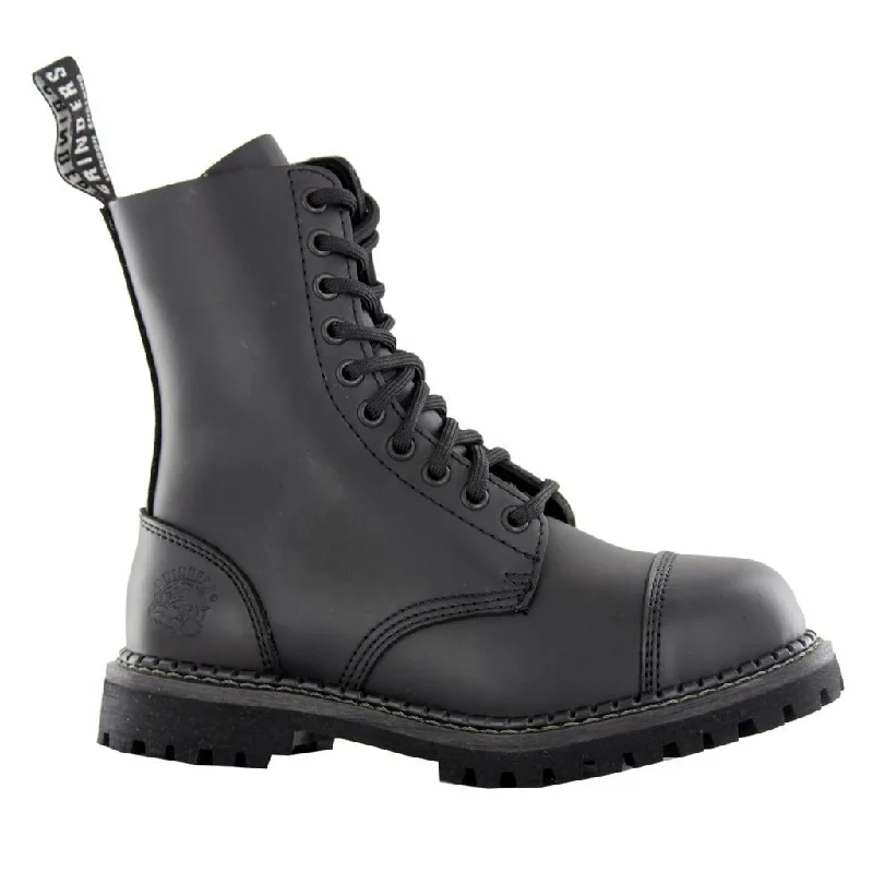 Men's ankle boots with a padded collar for comfortStag Cs Derby Black Unisex Ankle Steel Toe Boots