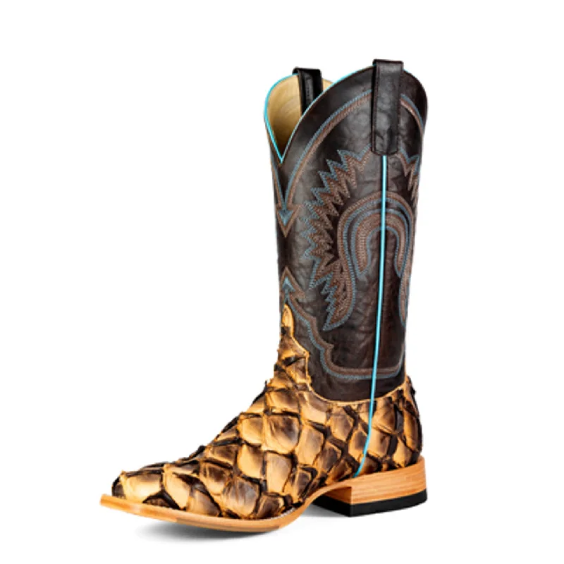 Western - style men's cowboy boots with intricate stitchingHorse Power Toast Big Bass Western Boot