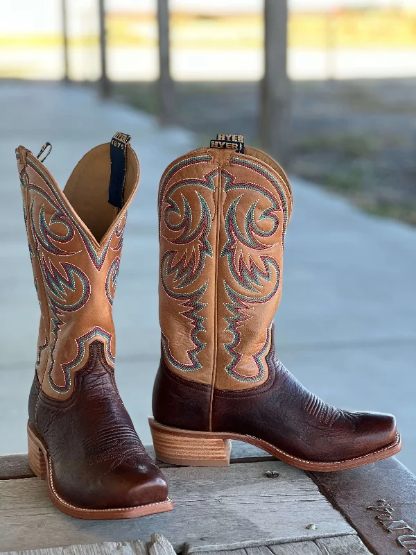 Men's cowboy boots with a concho belt detailHYER Boot Co. | Hays American Bison Boot