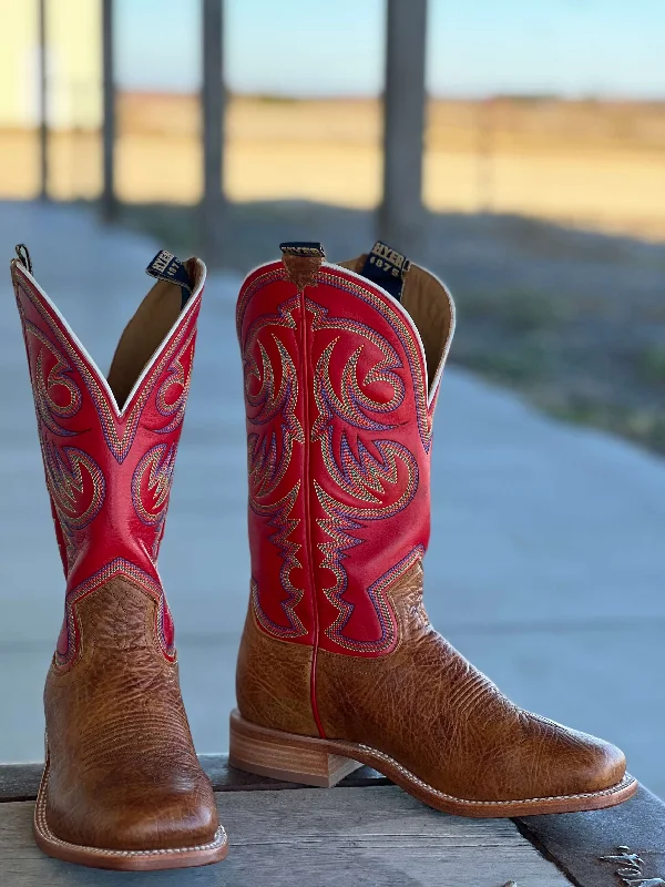 Vintage - style men's cowboy boots with a square toeHYER Boot Co. | Sawyer Shrunken Shoulder Boot