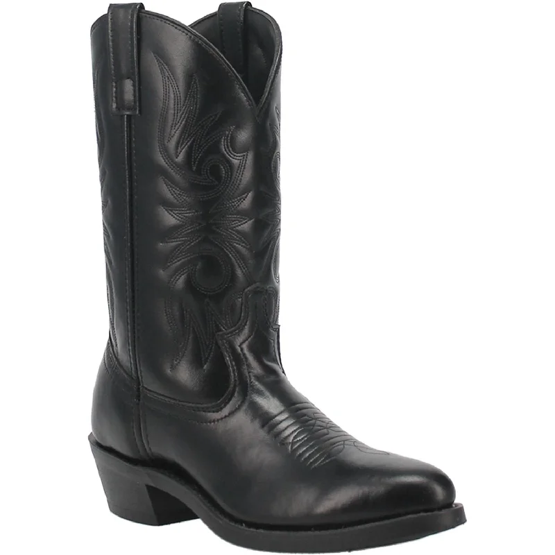 Men's cowboy boots with a distressed leather finishLaredo Men's Paris Black Leather Cowboy Boots 4240