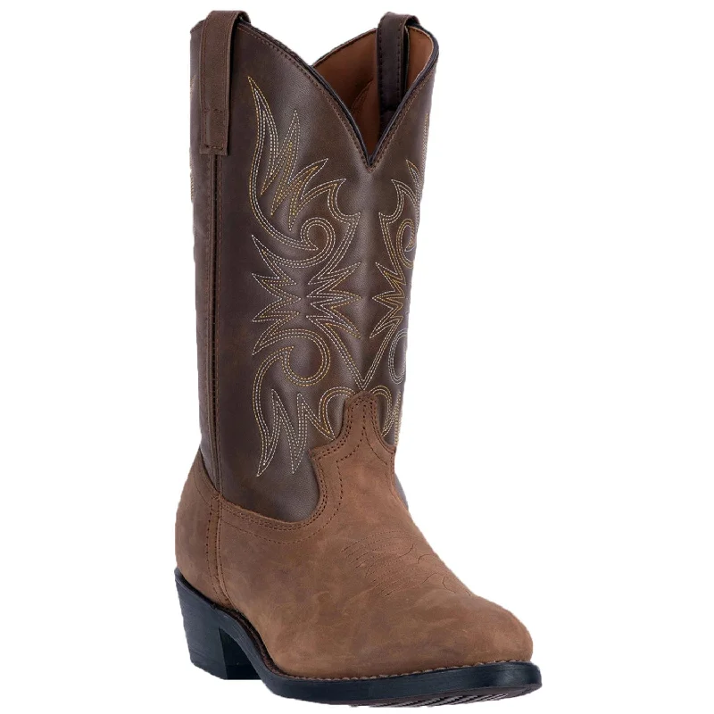 Men's cowboy boots with a spur ledgeLaredo Men's Paris Tan Leather Cowboy Boots 4242