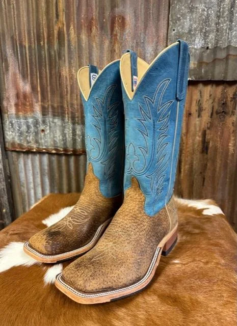 Vintage - style men's cowboy boots with a square toeAnderson Bean Tag Boar Danube Mag Dog Western Boot