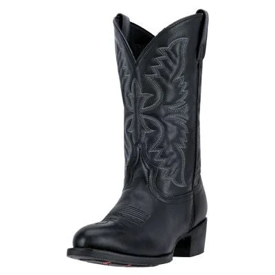 Men's cowboy boots in a dark brown leatherLaredo Black Birchwood Western Boot