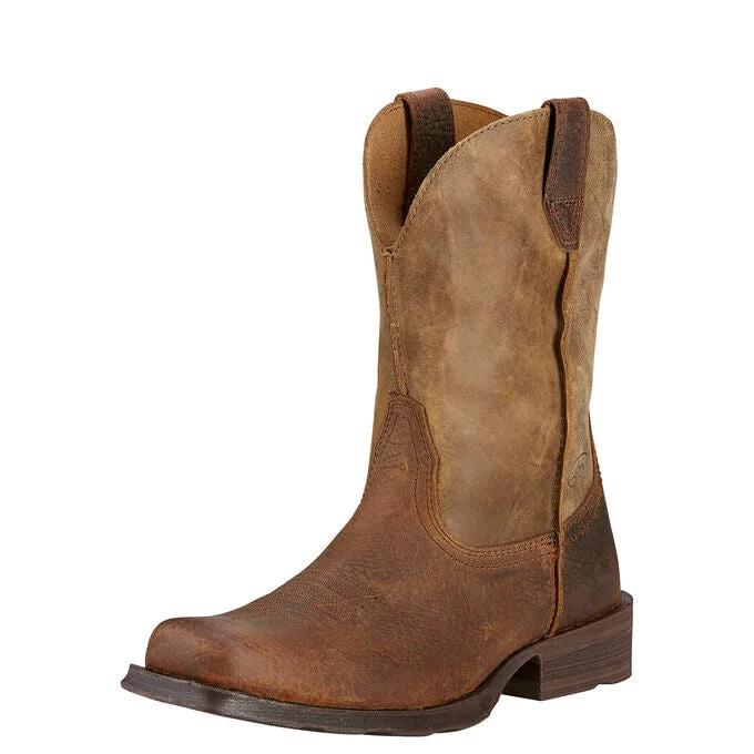 Men's cowboy boots with a leather sole for a classic lookAriat Rambler Western Boot