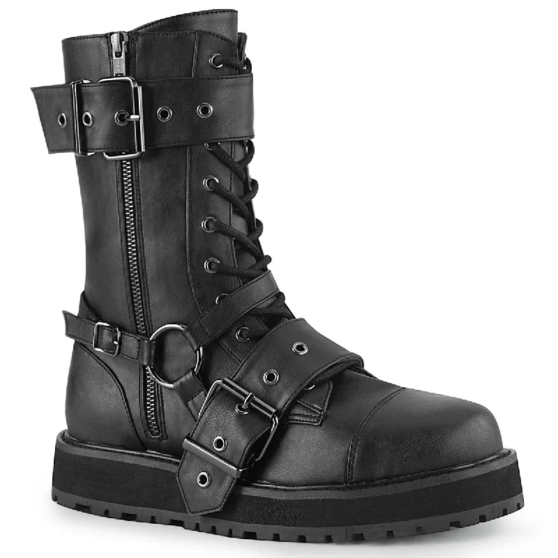 Suede men's ankle boots with a classic buckle designValor-220