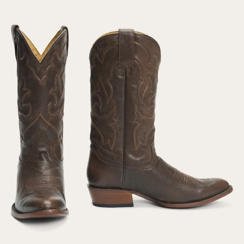 Men's western boots with a leather sole and a heel guardCarlisle Western Boots