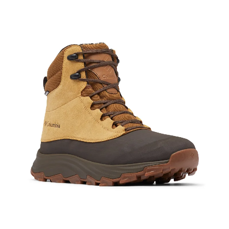 Men's hiking boots with a gusseted tongue to keep out debrisExpeditionist™ Shield II Waterproof Winter Boots - Curry/Black