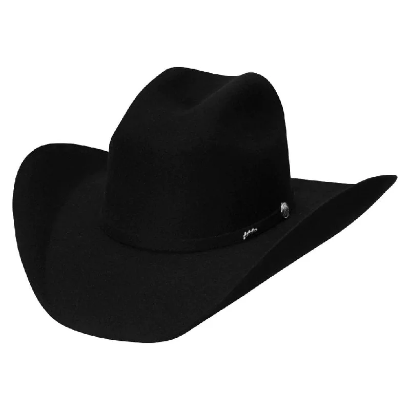 Men's western boots with a tooled leather design on the shaftTombstone 20X Cowboy Felt Hat East West Shape Black TOM-4102