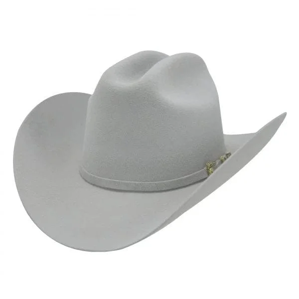 Men's western boots with a high - quality leather upper and a suede liningTombstone 20X Cowboy Felt Hat El Patron Shape Cristal Gray TOM-4007