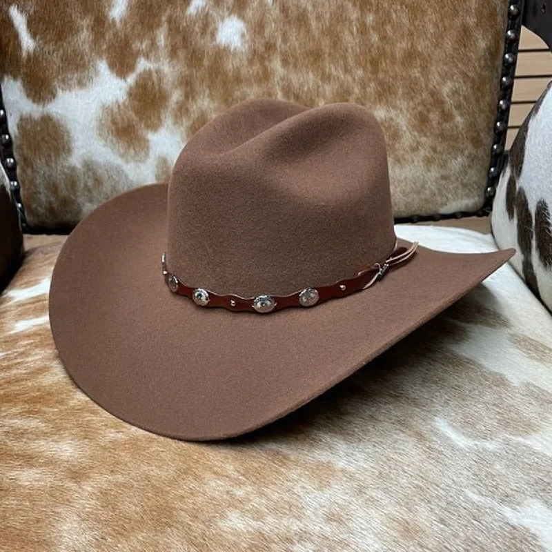 Men's western boots in a rich brown or black leatherTombstone 20X Cowboy Felt Hat Low Crown Brown  Walnut TOM-4208