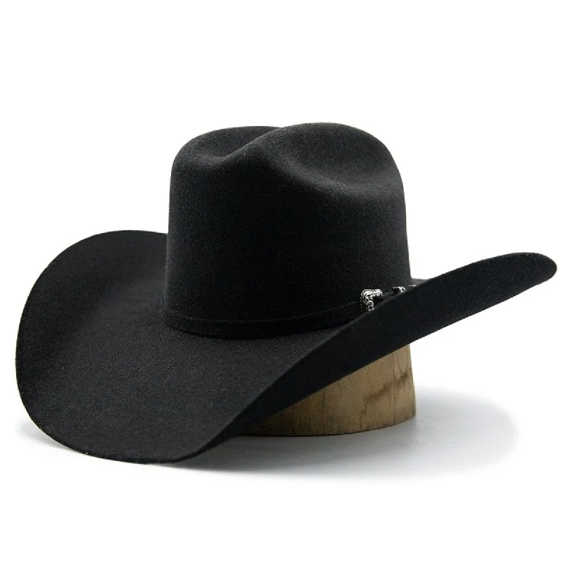 Men's western boots in a rich brown or black leatherTombstone 20X Cowboy Felt Hat Roper Shape Black TOM-4203