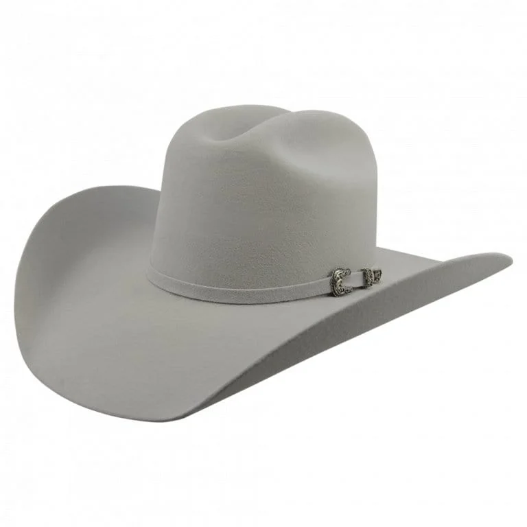 Men's western boots with a high - heeled design and a pointed toeTombstone 20X Cowboy Felt Hat Roper Shape Cristal Gray TOM-4212