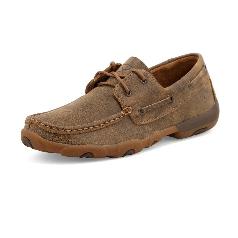 Men's western boots with a traditional western boot silhouette and a polished shineTwisted X Women's Bomber Short Driving Moc