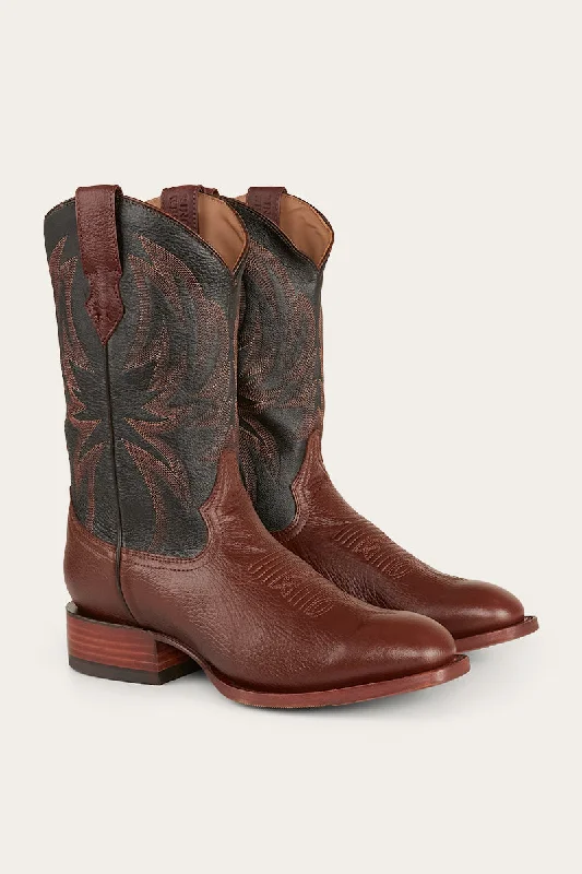 Alligator - embossed men's western boots for a bold statementWarwick Mens Boot - Tobacco