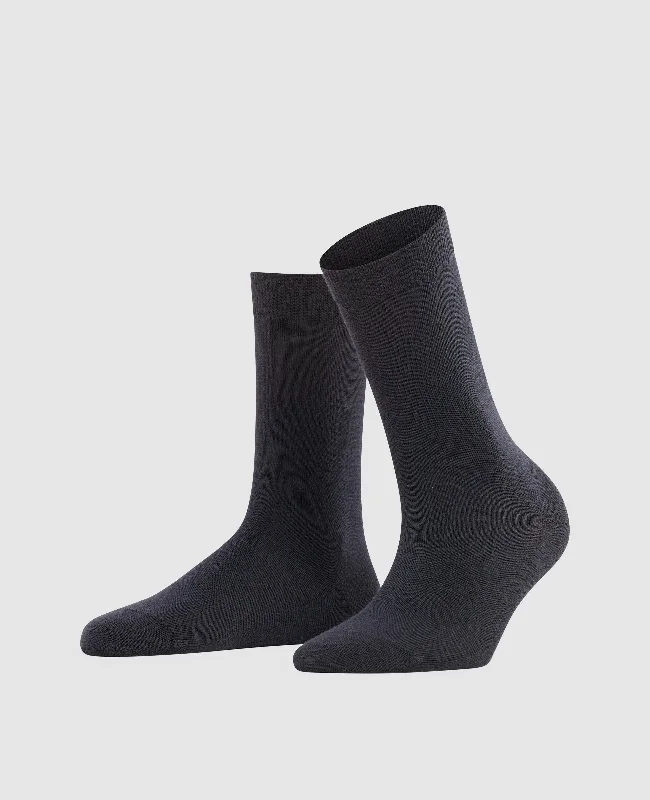 Men's boat shoes with a cushioned footbedFalke Softmerino Women Socks - Dark Navy