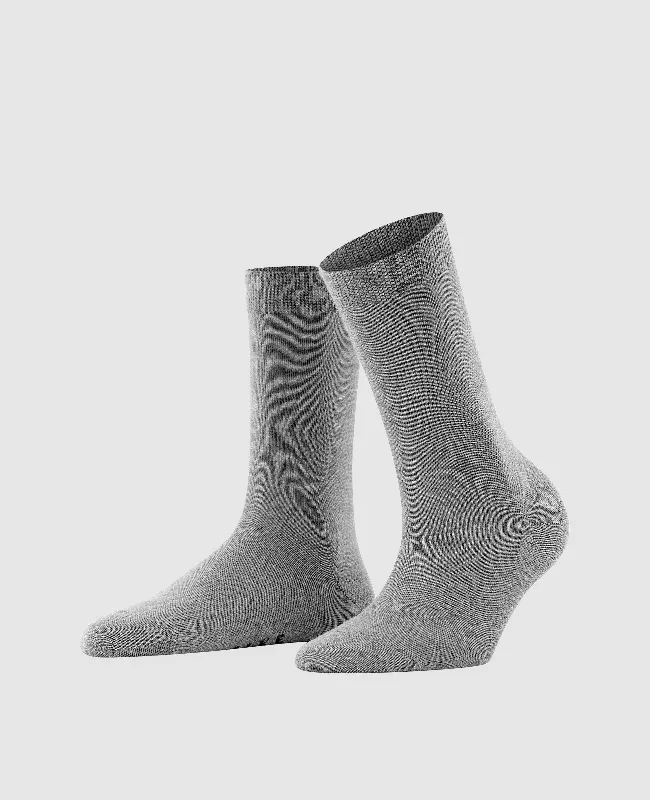 Men's boat shoes with a moc - toe designFalke Softmerino Women Socks - Light Grey Melange