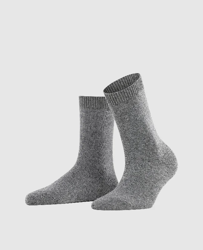 Men's boat shoes with a flexible sole for easy movementFalke Cosy Wool Women Socks - Grey Mix