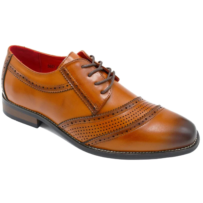 Men's formal shoes with a low - heeled design5657